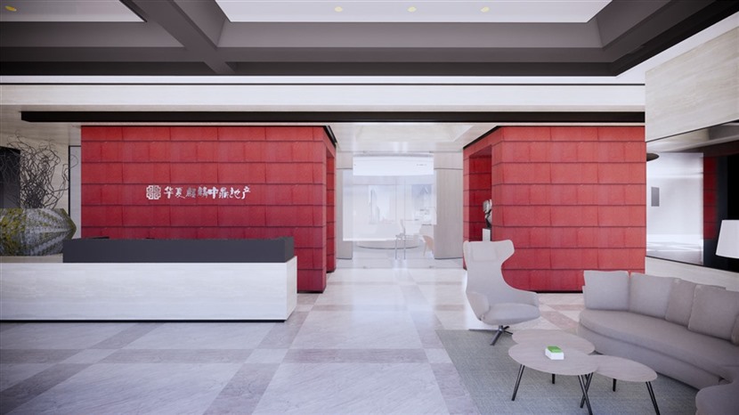 Enscape材质草图大师商业空间模型SketchUp高端办公室SU模型下载0127