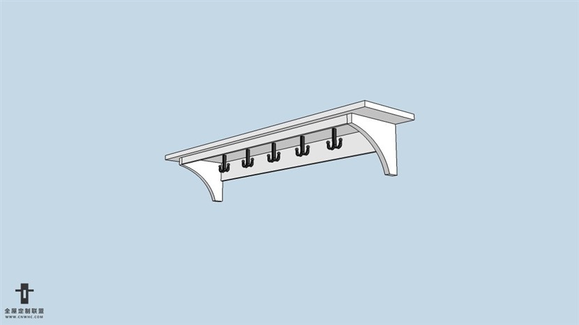 SketchUp草图大师宜家现代风格置物架skp模型下载-174SKP模型
