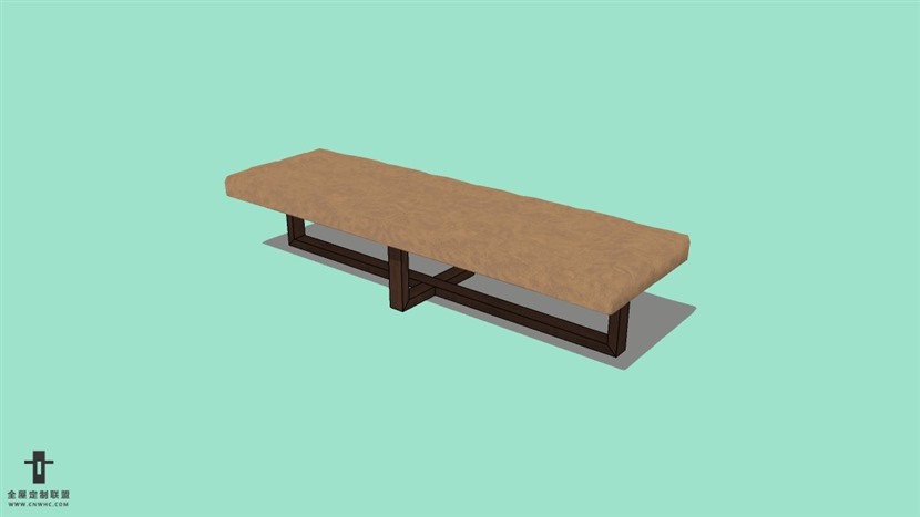 SketchUp精品床尾椅模型草图大师床尾椅模型下载-Footboard-chair-006SKP模型