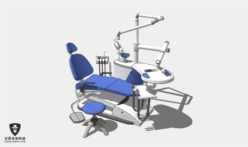 SketchUp草图大师牙医口腔医疗设备SU模型029