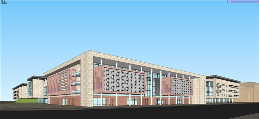 草图大师厂区建筑模型SketchUp大型产业园SU模型下载0138