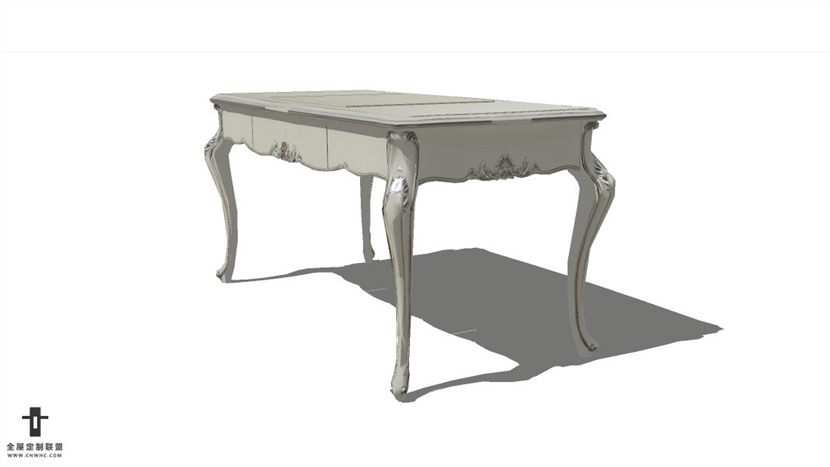 SketchUp草图大师精品欧式家具班台模型下载-086