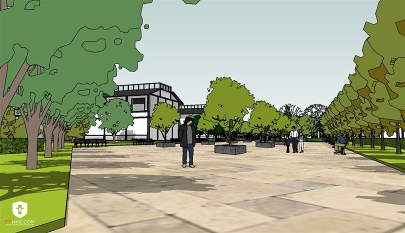 草图大师园林景观模型SketchUp北塔公园SU模型下载0157