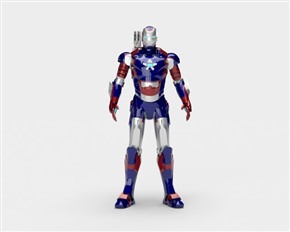 Vray材质草图大师IRON MAN模型SketchUp钢铁侠SU模型下载006