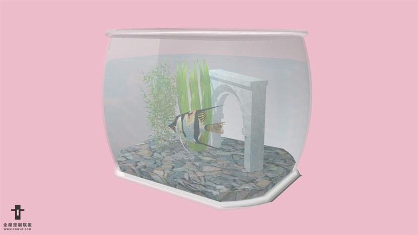SketchUp鱼缸模型草图大师摆设组合模型下载-268SKP模型