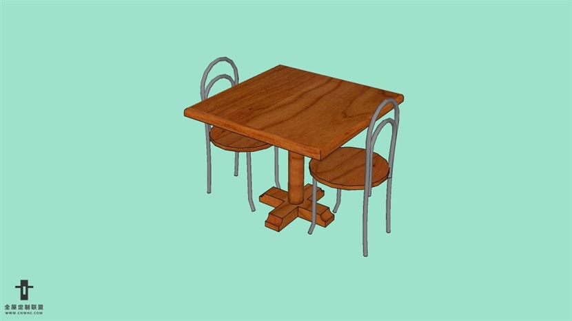 SketchUp草图大师桌椅组合模型下载-081SKP模型