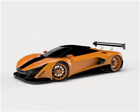 Vray材质Ferrra汽车草图大师模型SketchUp Ferrra敞篷跑车SU模型下载038