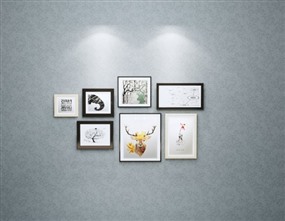 Enscape模型SketchUp装饰画软装组合SU模型下载0087