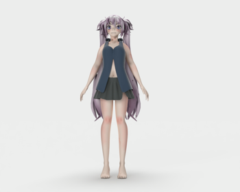 VRay for SketchUp草图大师初音模型动漫角色SU模型下载022