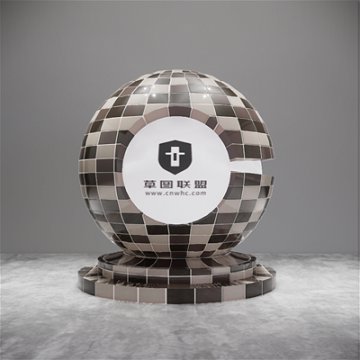 草图大师马赛克瓷砖SU材质库066