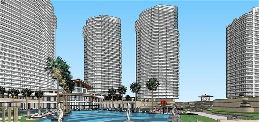 亲水湾现代风格高层会所SketchUp建筑设计方案模型下载415