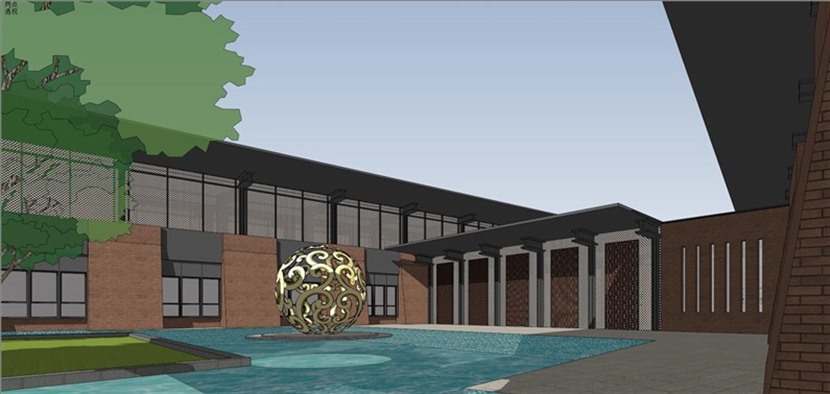 综合办公楼SketchUp建筑设计方案模型下载516
