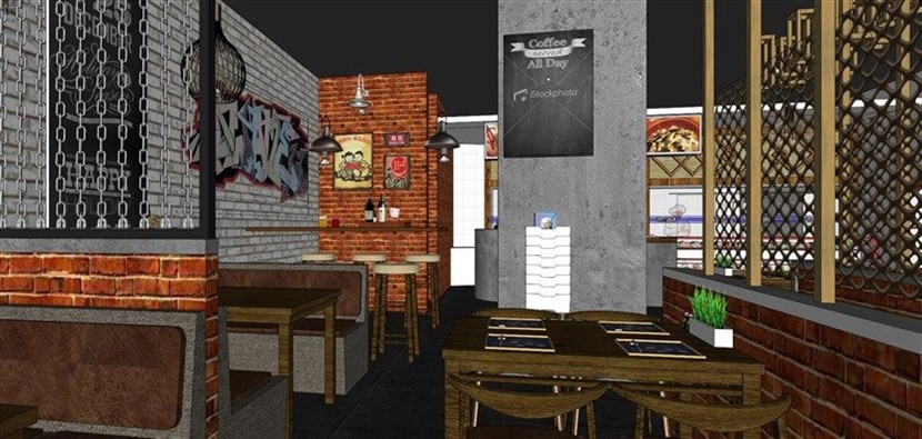 途麻锐辣烫菜SketchUp建筑设计方案模型下载434