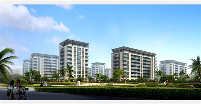 海南陵水清水湾C区绿城蓝湾小镇草图大师SU建筑设计方案模型下载559