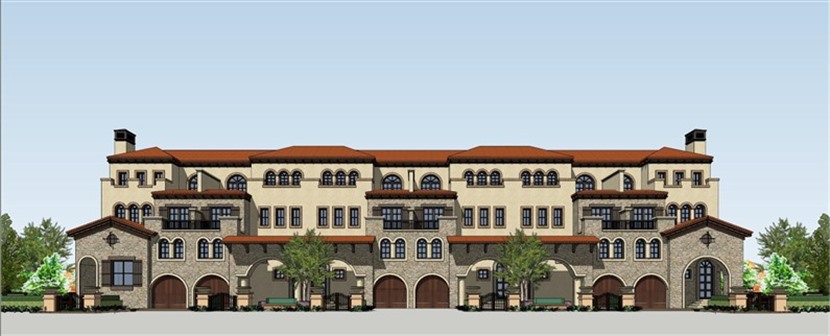 西班牙风格联排SketchUp建筑设计方案模型下载453