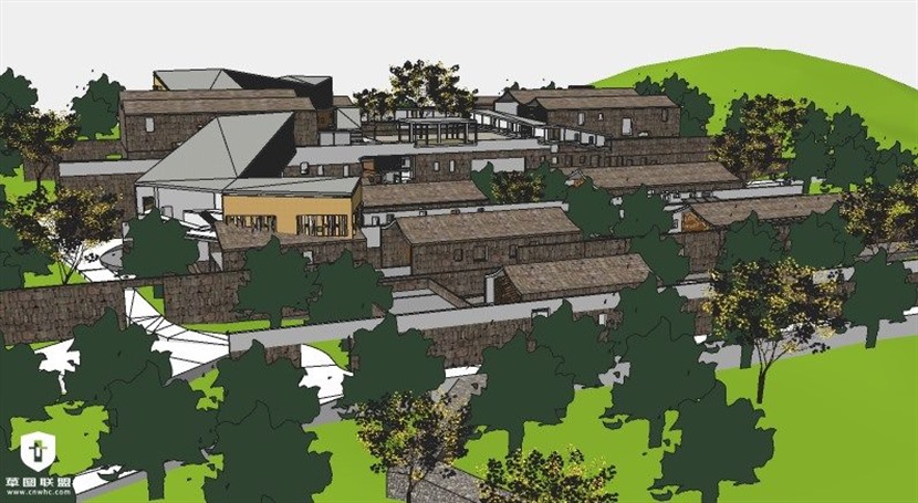 宁海十里红妆博物馆SketchUp建筑设计方案模型下载445