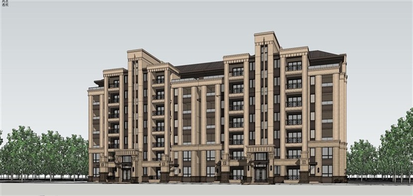 文化体育中心SketchUp建筑设计方案模型下载448