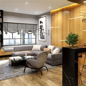 Vray for SketchUp室内场景草图大师客厅模型下载002