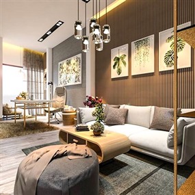 Vray材质SketchUp草图大师室内场景模型下载008