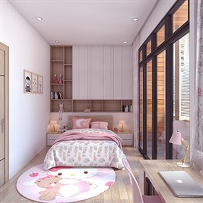 Vray材质SketchUp草图大师儿童房模型下载009