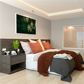Vray材质SketchUp室内场景草图大师卧室模型下载063