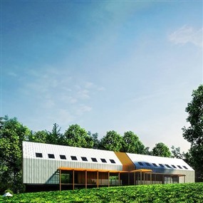 Vray材质SketchUp室外建筑场景模型下载032