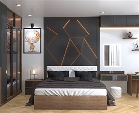 Vray材质SketchUp室内场景草图大师卧室模型下载535