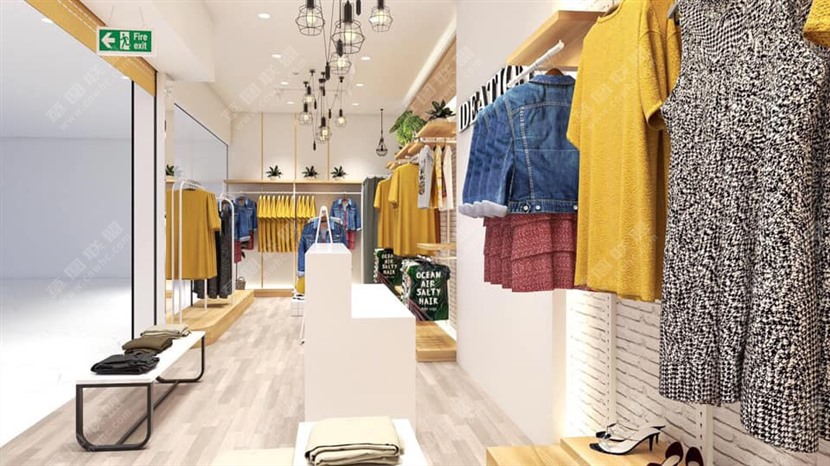Vray材质SketchUp草图大师服装店室内场景模型下载643