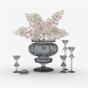 Vray材质鲜花饰品摆设SketchUp草图大师模型下载053