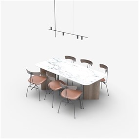 VRay材质SketchUp草图大师吧餐桌模型下载034