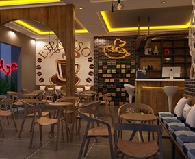 Vray材质SketchUp草图大师咖啡厅模型下载800