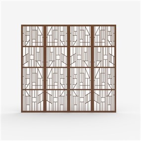 屏风隔断草图大师SketchUp模型下载085