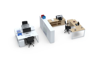 办公家具组合SketchUp草图大师模型下载0126