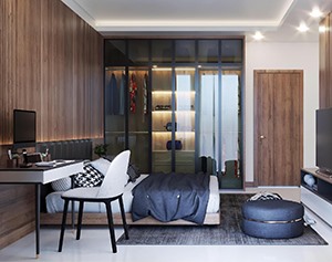 Vray材质SketchUp草图大师卧室场景模型下载903