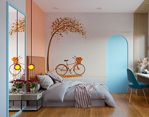 Vray材质SketchUp草图大师卧室场景模型下载844