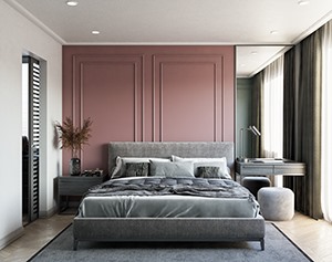 Vray材质SketchUp草图大师卧室场景模型下载862