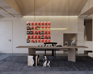 Enscape客厅茶餐厅场景SketchUp草图大师模型下载111
