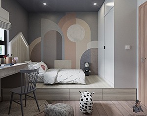 Vray材质SketchUp草图大师儿童房场景模型下载882