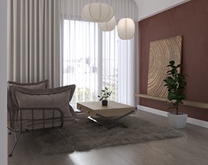 Vray材质SketchUp草图大师客厅场景模型下载976