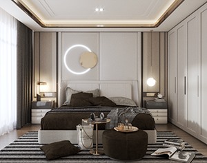 Vray材质SketchUp草图大师卧室场景模型下载982