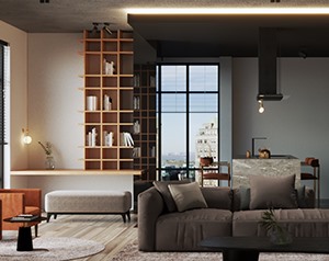 Vray材质SketchUp草图大师客餐厅场景模型下载984