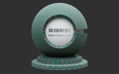 Enscape绿色粗织科技面料布料材质贴图下载312
