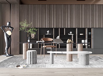 Enscape现代书房办公室SketchUp草图大师模型下载229