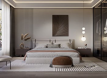 Enscape侘寂风格卧室SketchUp草图大师模型下载249