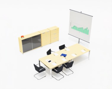 办公家具SketchUp草图大师模型下载080