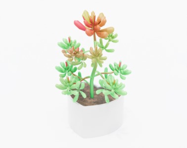多肉植物SketchUp草图大师SU模型下载016