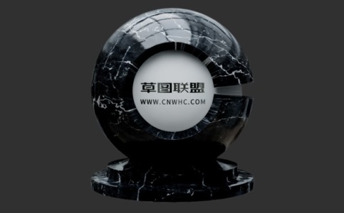 Enscape黑色大理石质贴图下载013
