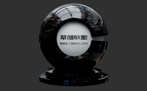 Enscape黑色大理石质贴图下载014