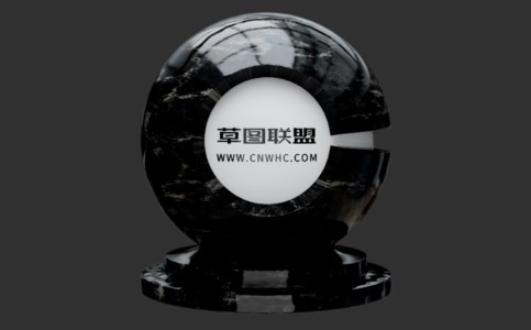 Enscape黑色大理石质贴图下载024