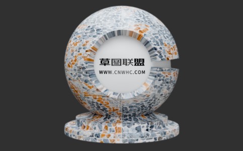 Enscape水磨石瓷材质贴图下载019